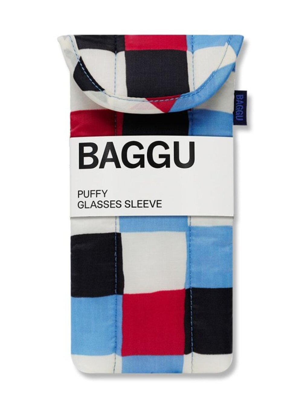 NWT Baggu Puffy Glasses Sleeve - Painted Check